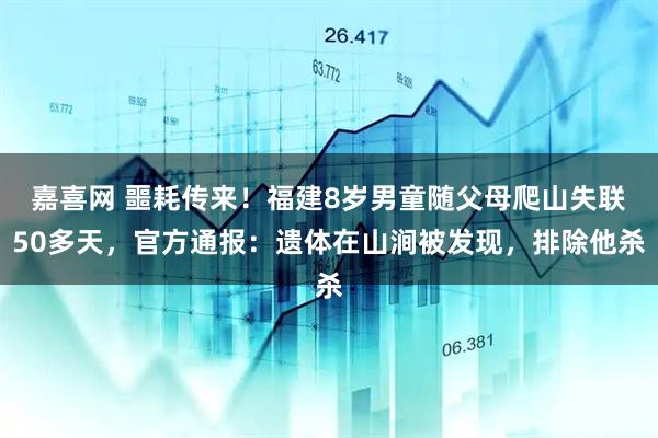 嘉喜网 噩耗传来！福建8岁男童随父母爬山失联50多天，官方通报：遗体在山涧被发现，排除他杀